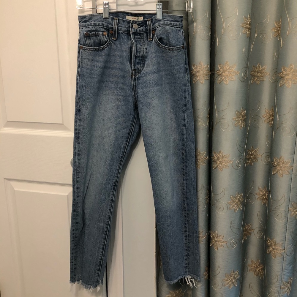 Levi Wedgie High Waisted Jeans in Shut Up